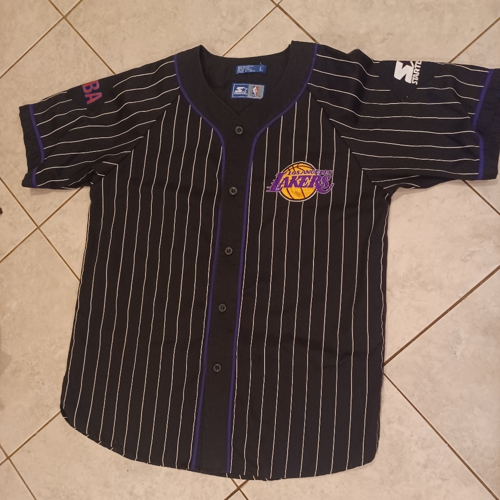 Vintage Los Angeles lakers starter baseball jersey sz.large